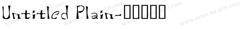 Untitled Plain字体转换
